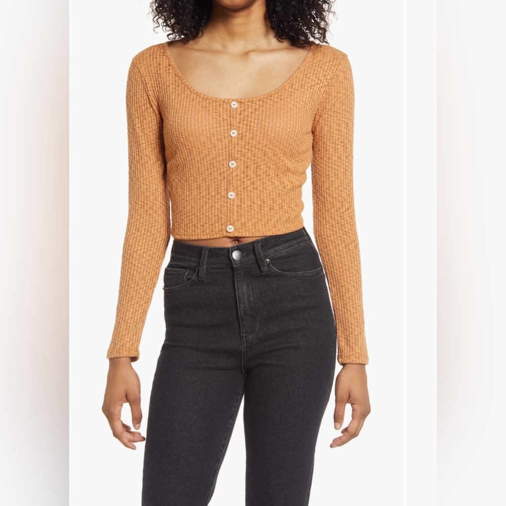 Ten Sixty Sherman Button-Up Crop Top cardigan size xs
